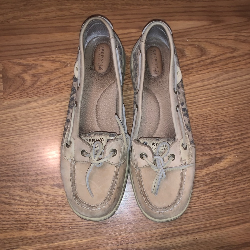 Cheetah Print Sperry shoes